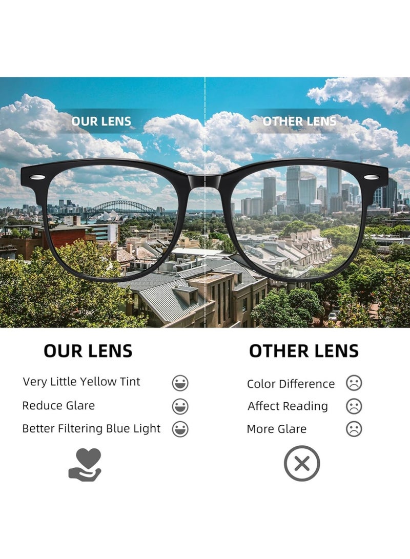 YOUGE Blue Light Glasses for Men and Women, Filter Blue-light Blocking Eyeglasses Ultra Light Reading TV PC Phone Computer Fashion Gaming Eye Glasses - Image 3